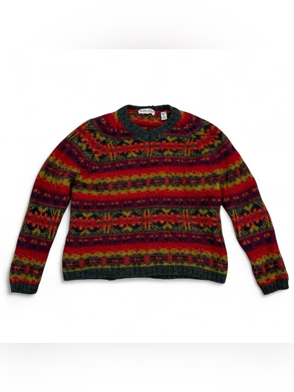 Vintage Valerie Stevens Sport multicolored wool sweater